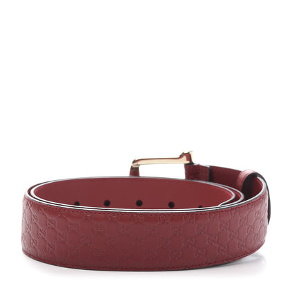 Gucci Soft Microguccissima Margaux Calfskin Belt 90 36 Rosso 2 of 5