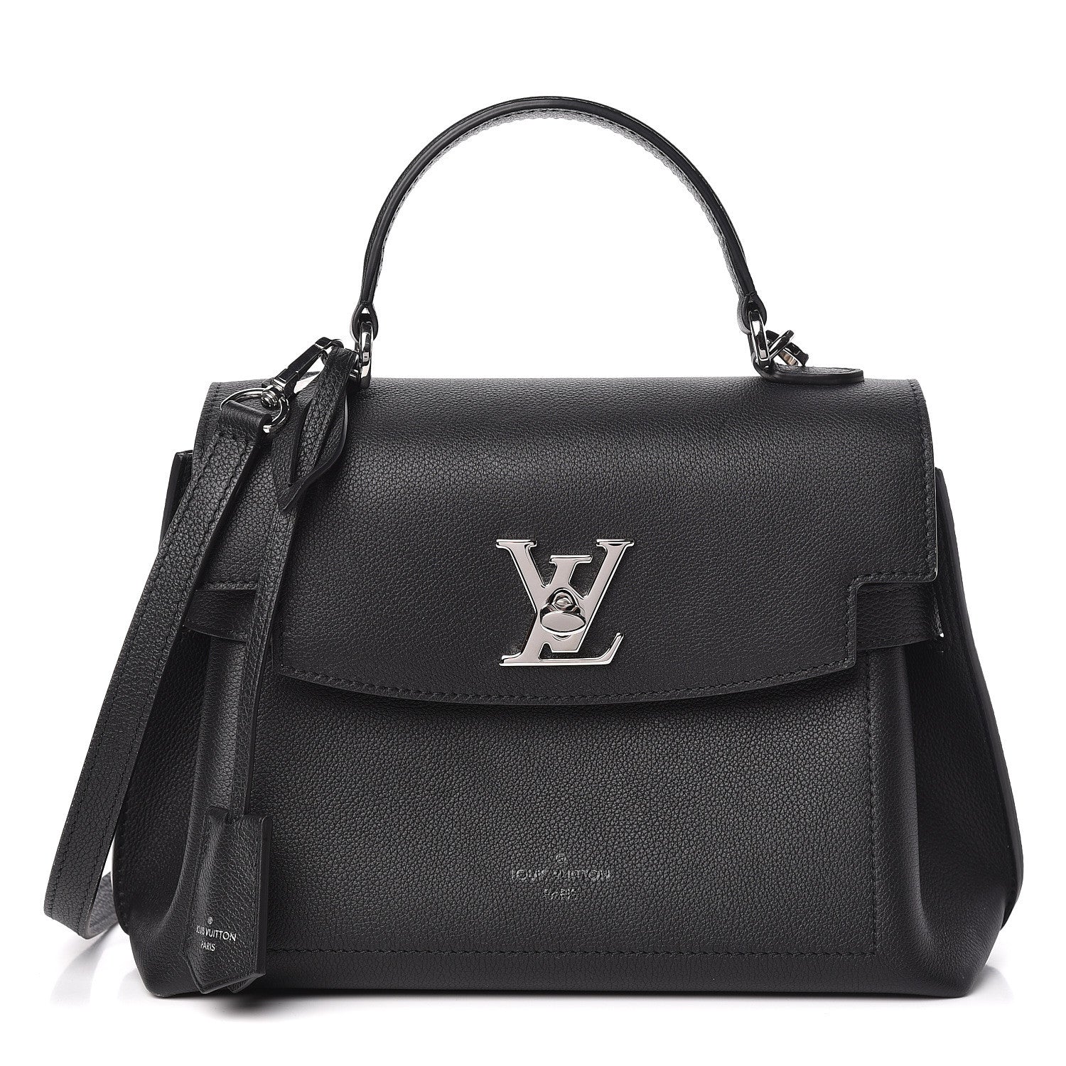 Louis Vuitton Calfskin Lockme Ever BB Black 1 of 11