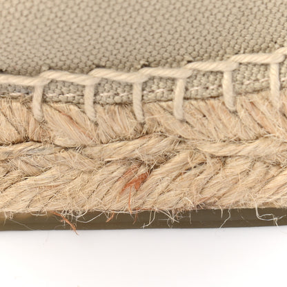 Chanel Canvas Grosgrain CC Espadrilles 38 Light Green Black 11 of 11