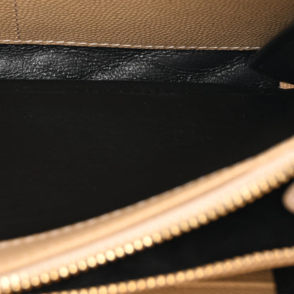 Saint Laurent Grain De Poudre Matelasse Chevron Monogram Flap Wallet Nude Powder 5 of 7