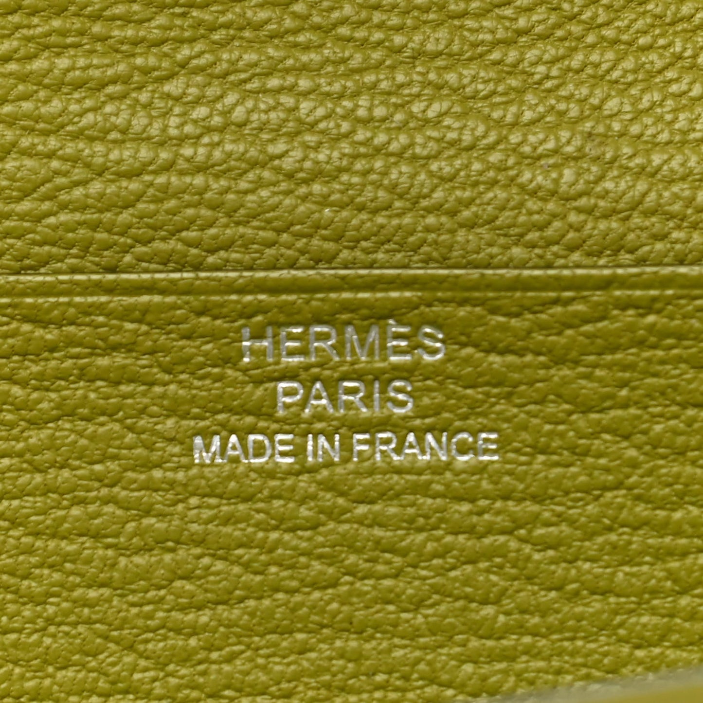 Ostrich Bearn Gusset Wallet Vert Anis