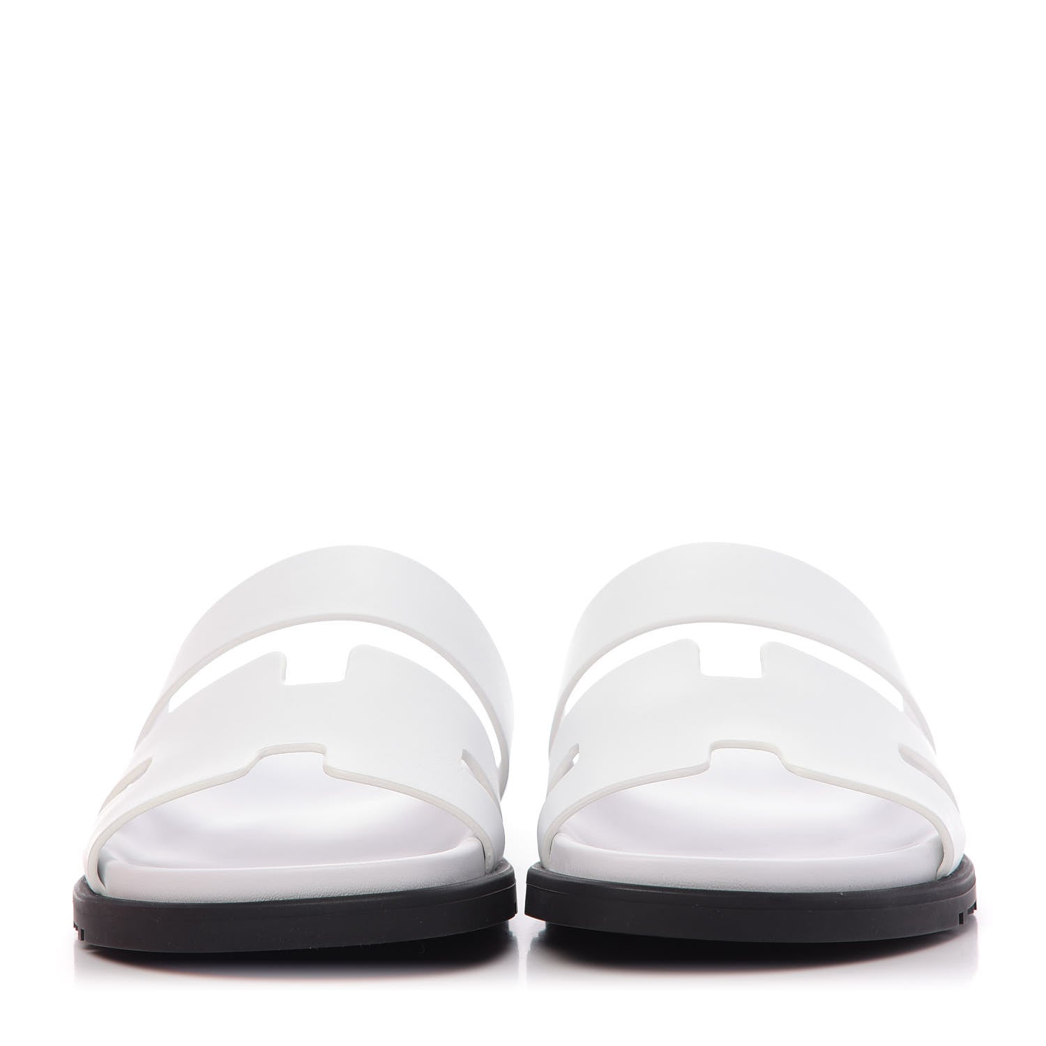 Hermes Calfskin Womens Ankara Sandals 40.5 White 2 of 11