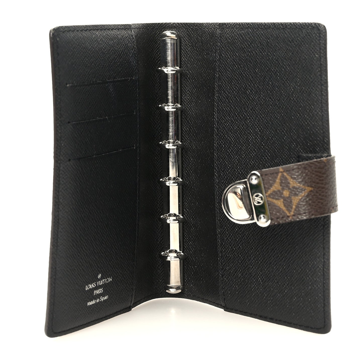 Monogram Koala Small Ring Agenda Cover Black