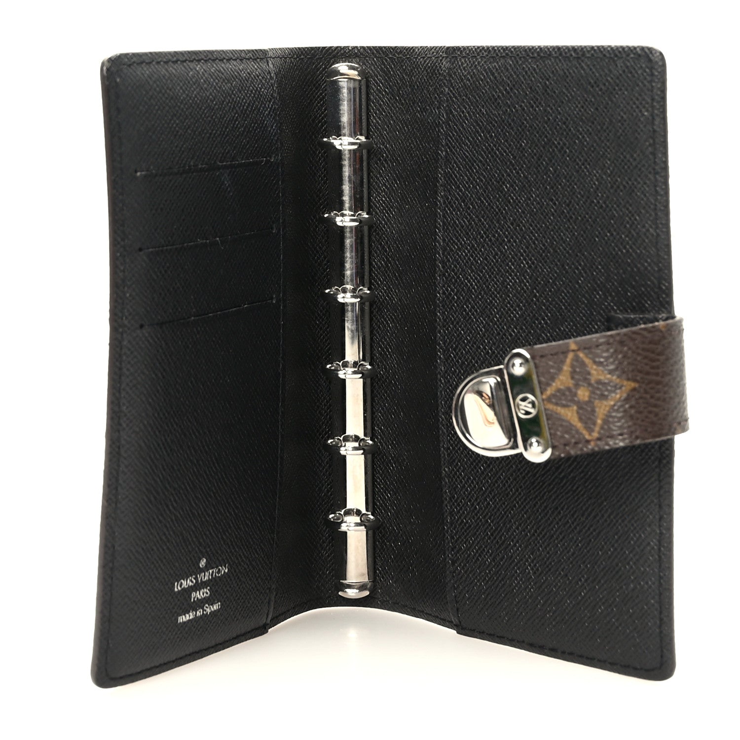 Louis Vuitton Monogram Koala Small Ring Agenda Cover Black 5 of 6