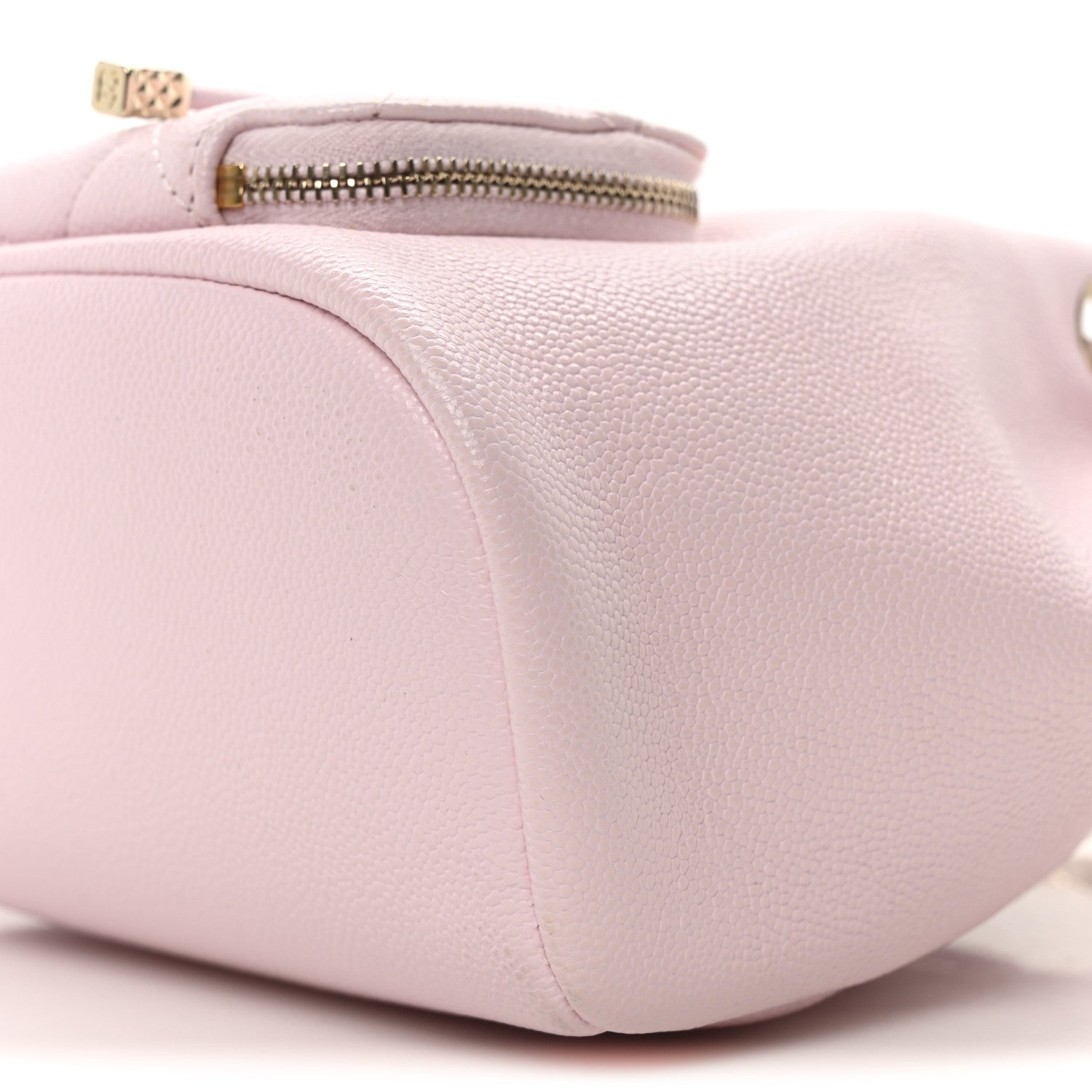 Chanel Caviar Quilted CC Pocket Bucket Bag Light Pink 10 of 10