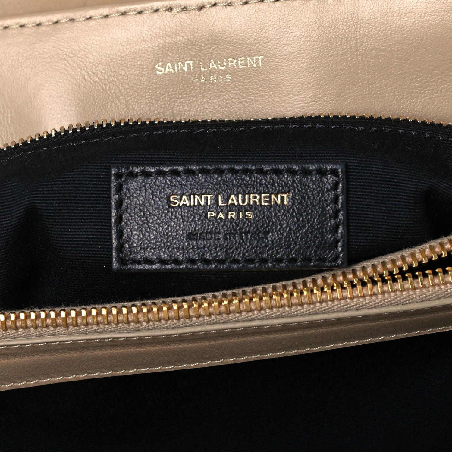 Saint Laurent Calfskin Y Quilted Monogram Medium Loulou Chain Satchel Light Natural 6 of 10