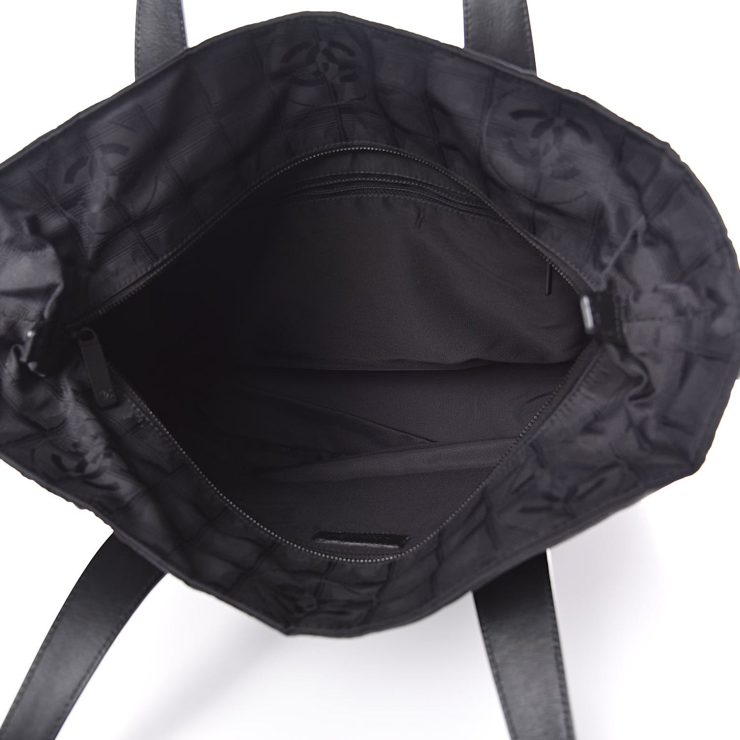 Nylon Large Travel Tote Black