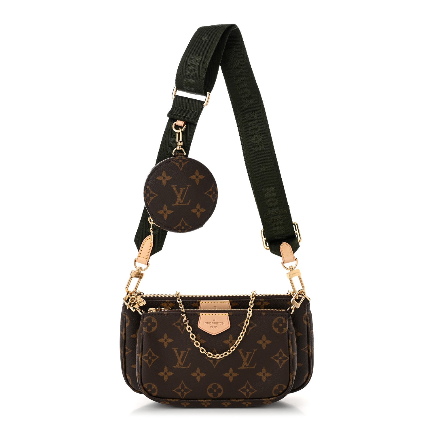 Louis Vuitton Monogram Multi Pochette Accessories Kaki 1 of 11