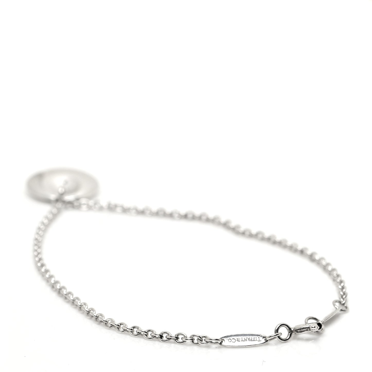 Sterling Silver Elsa Peretti Round Disc Charm Bracelet
