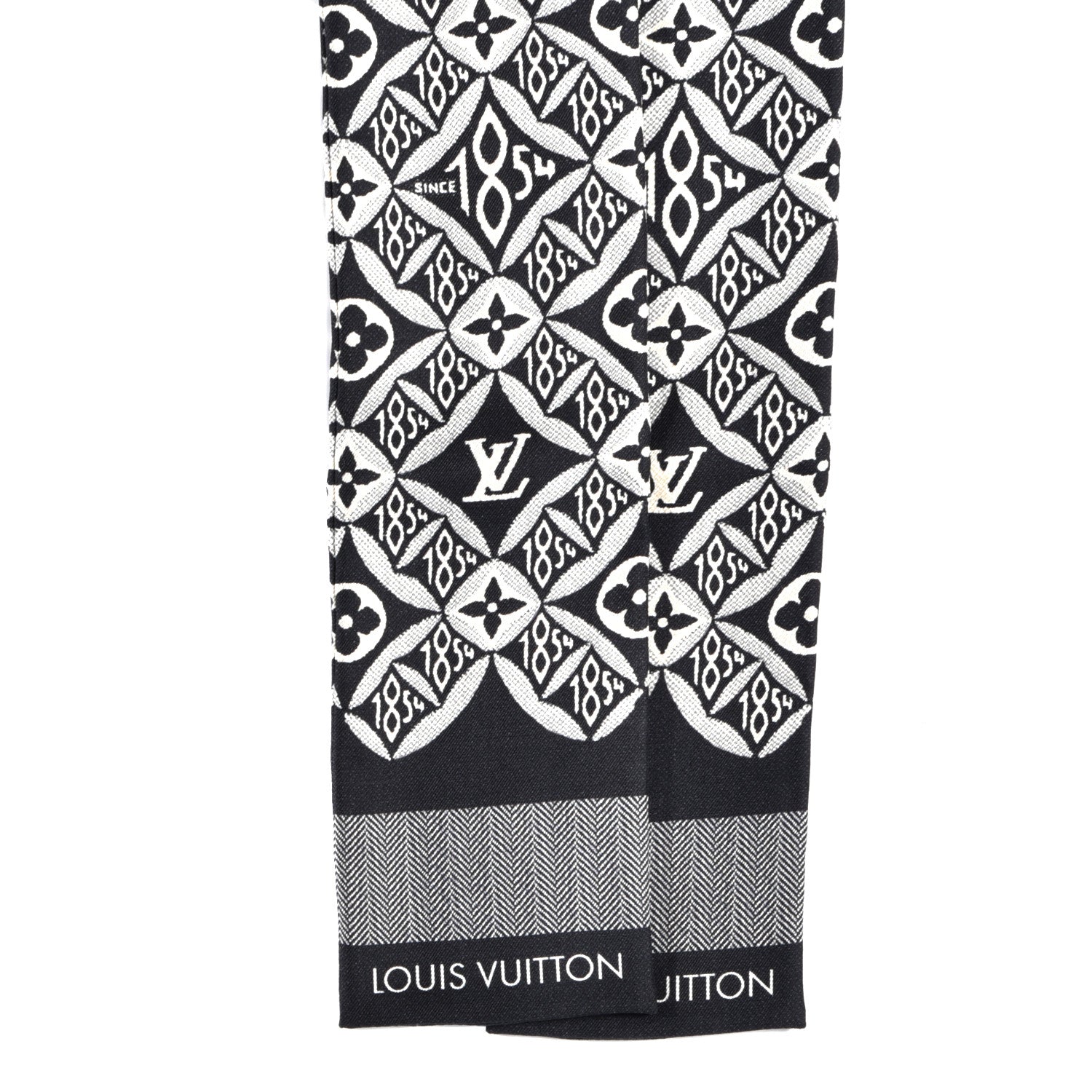 Louis Vuitton Silk Since 1854 Bandeau Gris 2 of 3