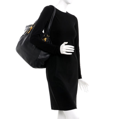Prada Soft Calf Tote Black 2 of 15
