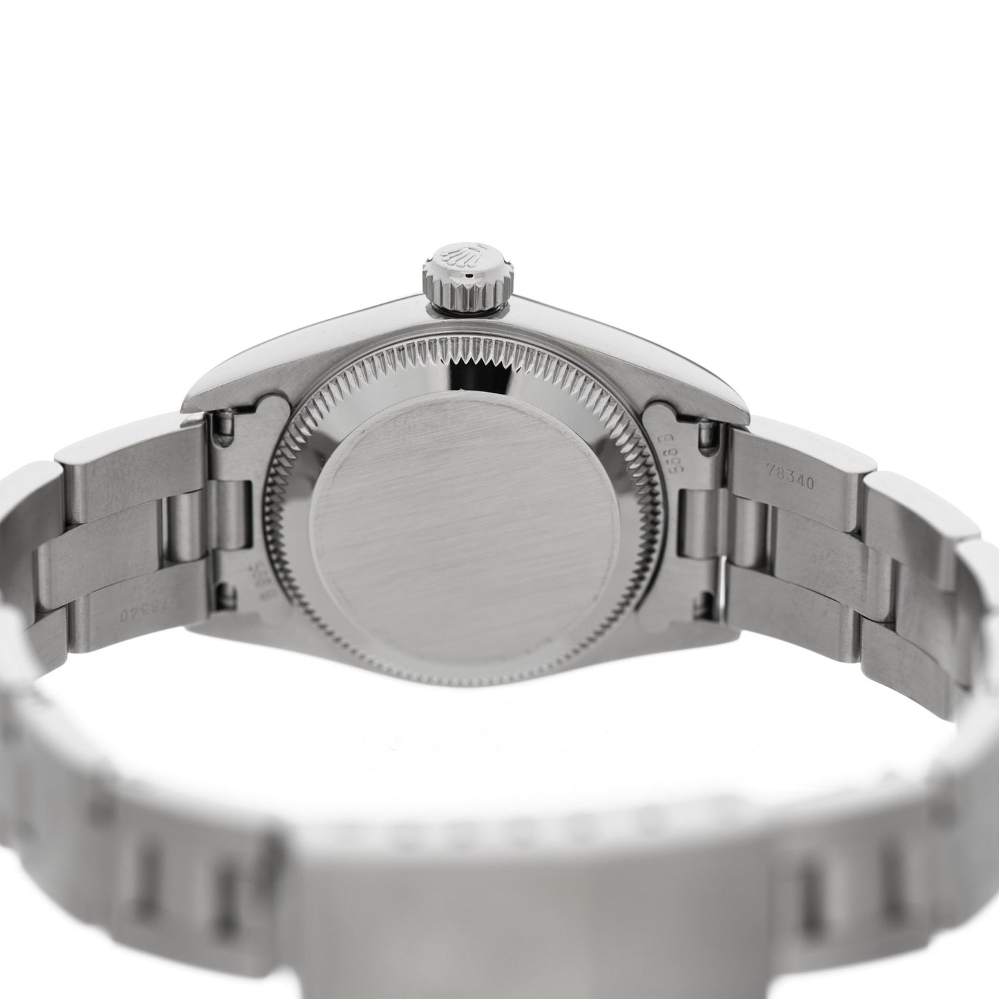 Stainless Steel 24mm Oyster Perpetual Watch Black 67180