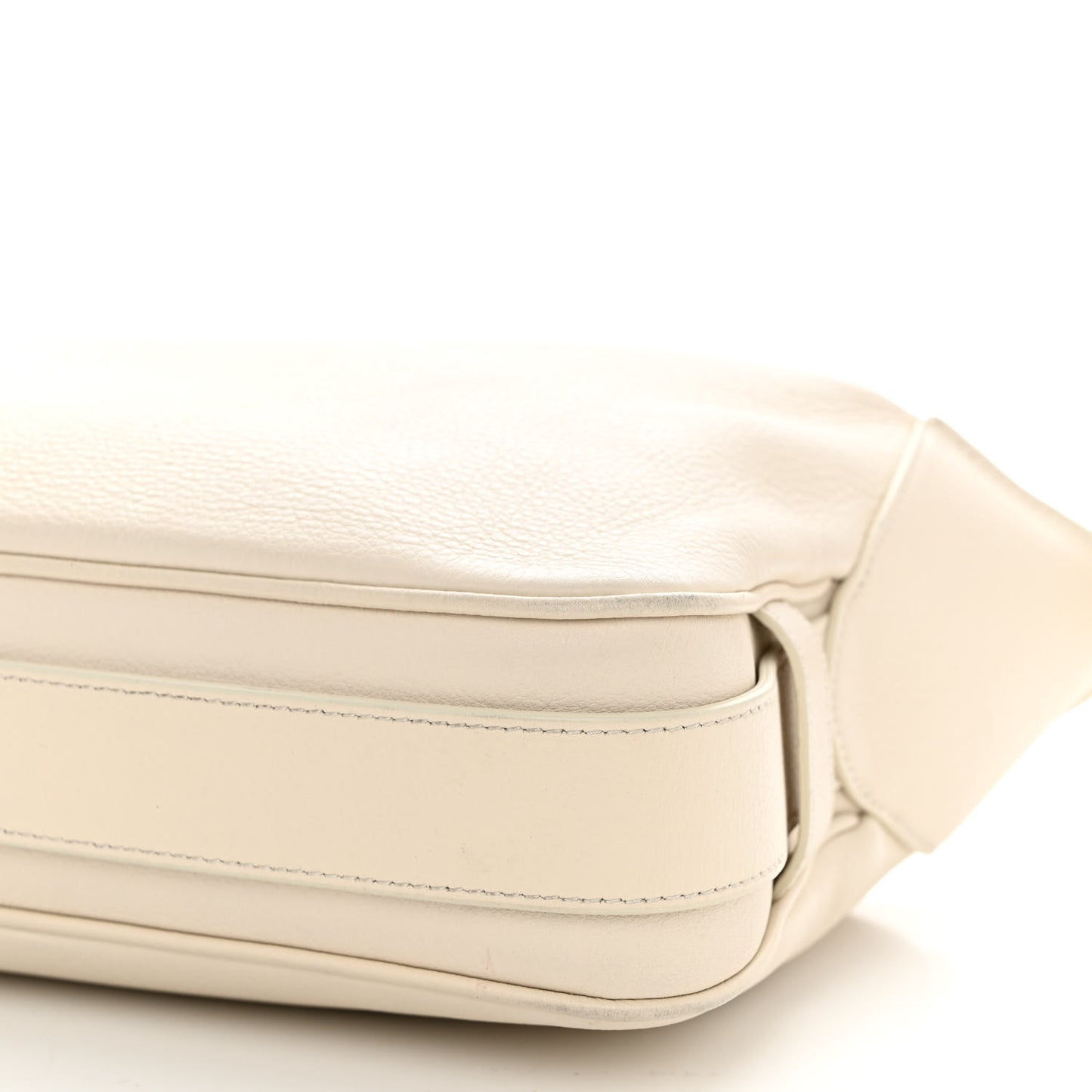 Supple Calfskin Medium Romy Shoulder Bag Rice