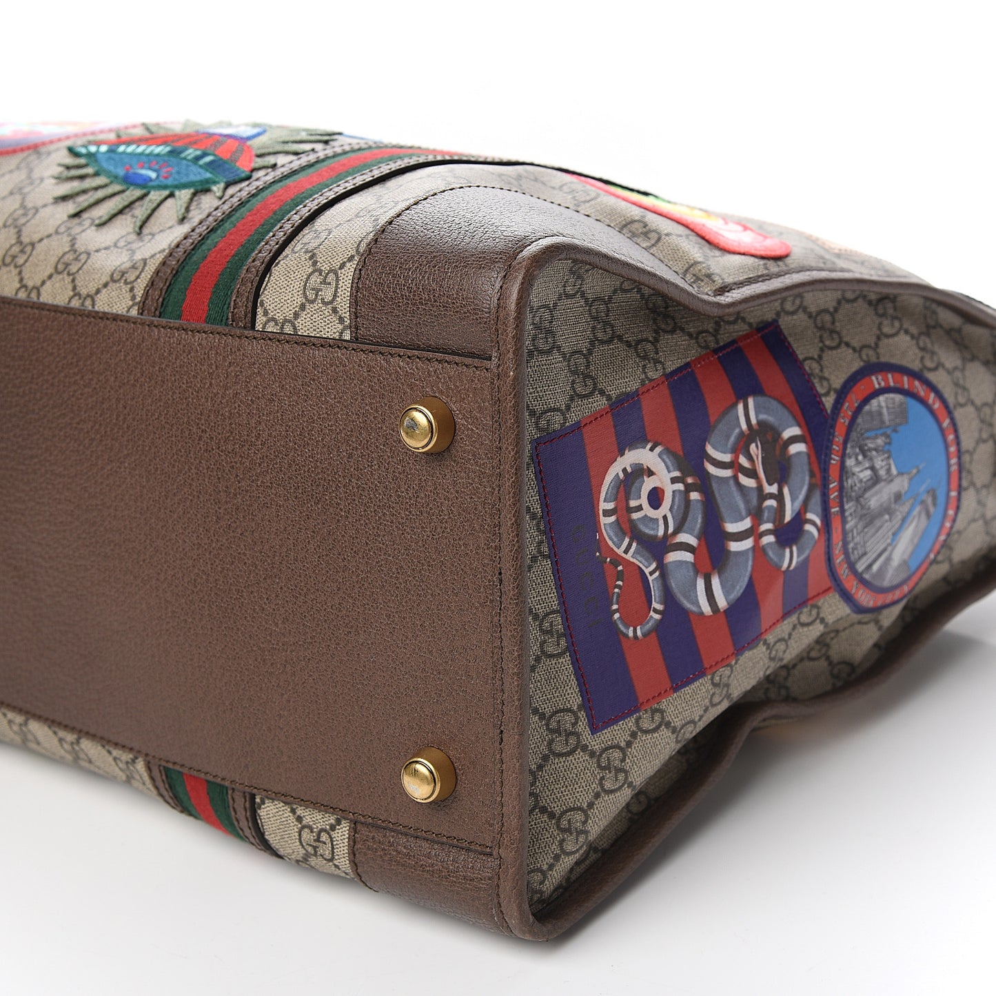 Soft GG Supreme Monogram Courrier Large Duffle Bag Beige New Acero Multicolor