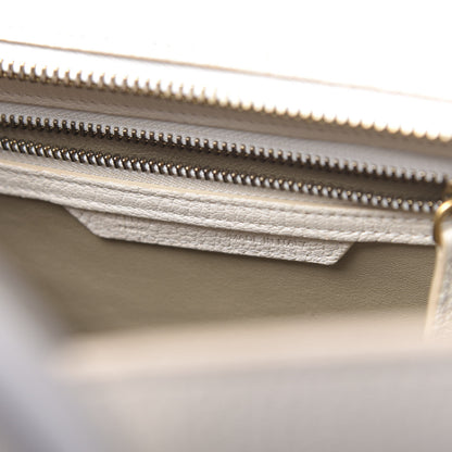 Celine Goatskin Micro Luggage White 6 of 12