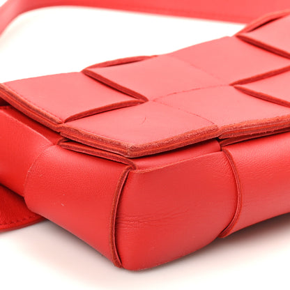Bottega Veneta Nappa Maxi Intreccio The Belt Cassette Bag Bright Red 8 of 9