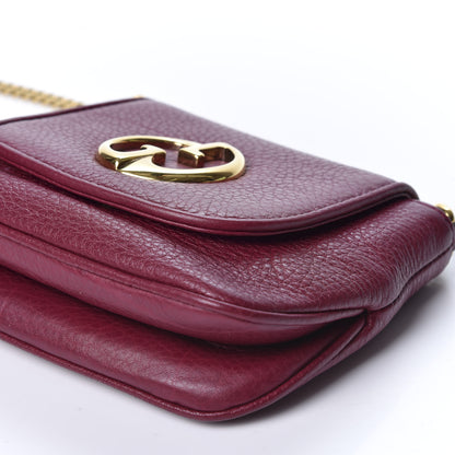 Gucci Cellarius Calfskin Small 1973 Chain Shoulder Bag Cherry Gloss 6 of 9