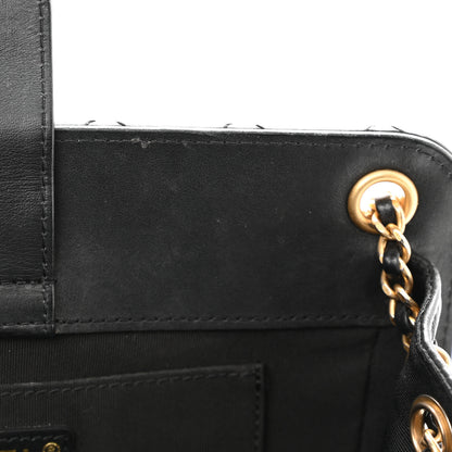 Chanel Calfskin Quilted CC Chain Accordion Tote Black 12 of 12