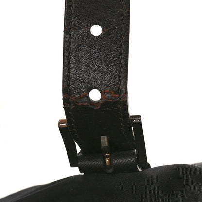 Prada Tessuto Nylon Tote Black Cuoio 12 of 13