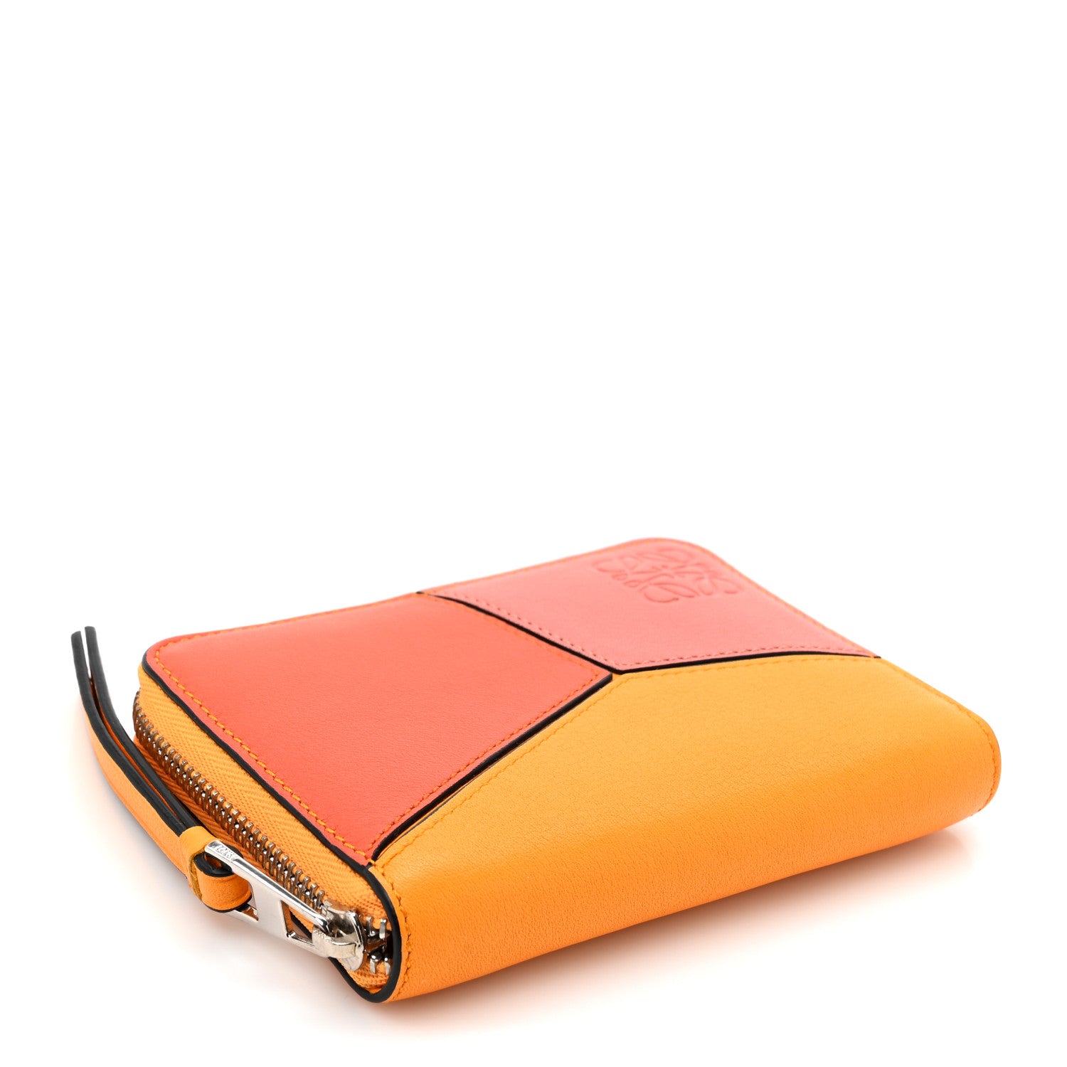 Loewe Calfskin Puzzle Zip Around Wallet Yellow Multicolor 4 of 8