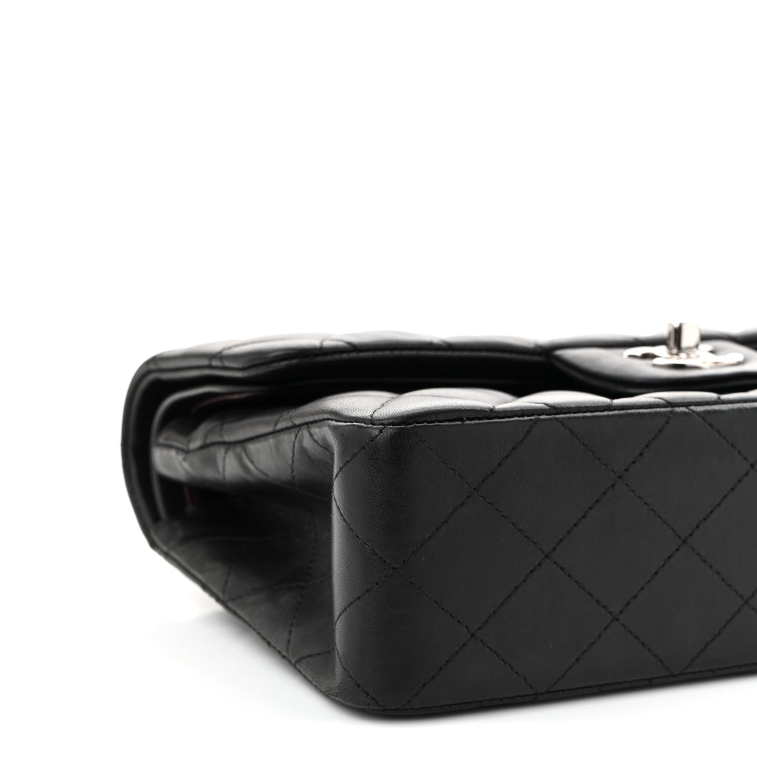 Chanel Lambskin Quilted Small Double Flap Black 9 of 10