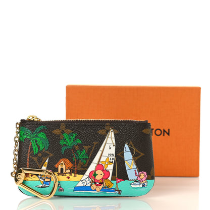 Louis Vuitton Monogram 2023 Christmas Animation Sailing Key Pouch Dragon Fruit Pink 9 of 9