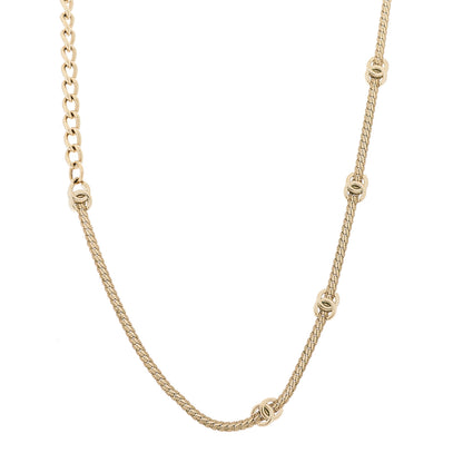 Chanel Metal CC Short Chain Necklace Gold 1 of 6