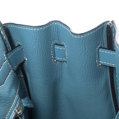 Hermes Togo Birkin 30 Blue Jean 11 of 28