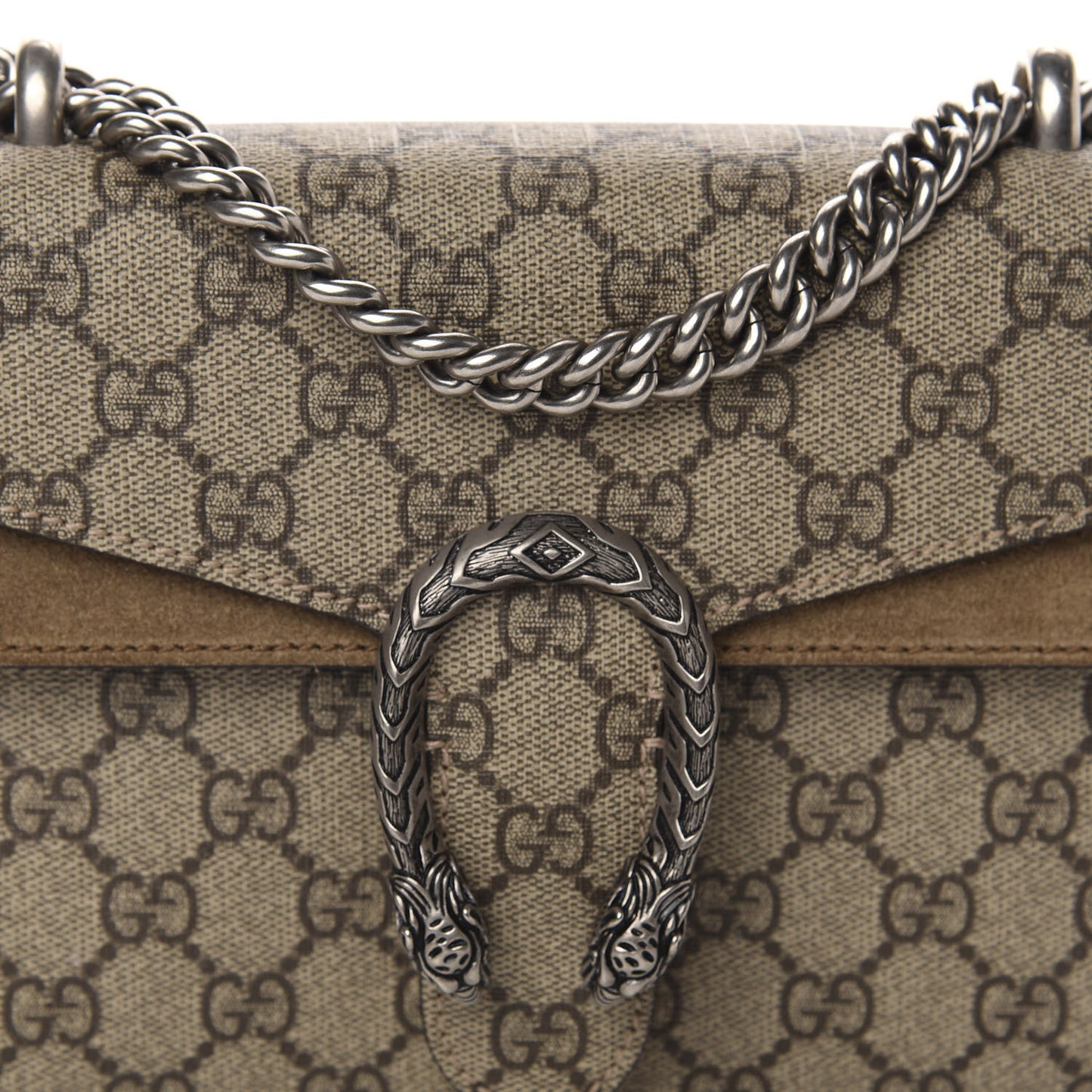 GG Supreme Monogram Mini Dionysus Shoulder Bag Taupe