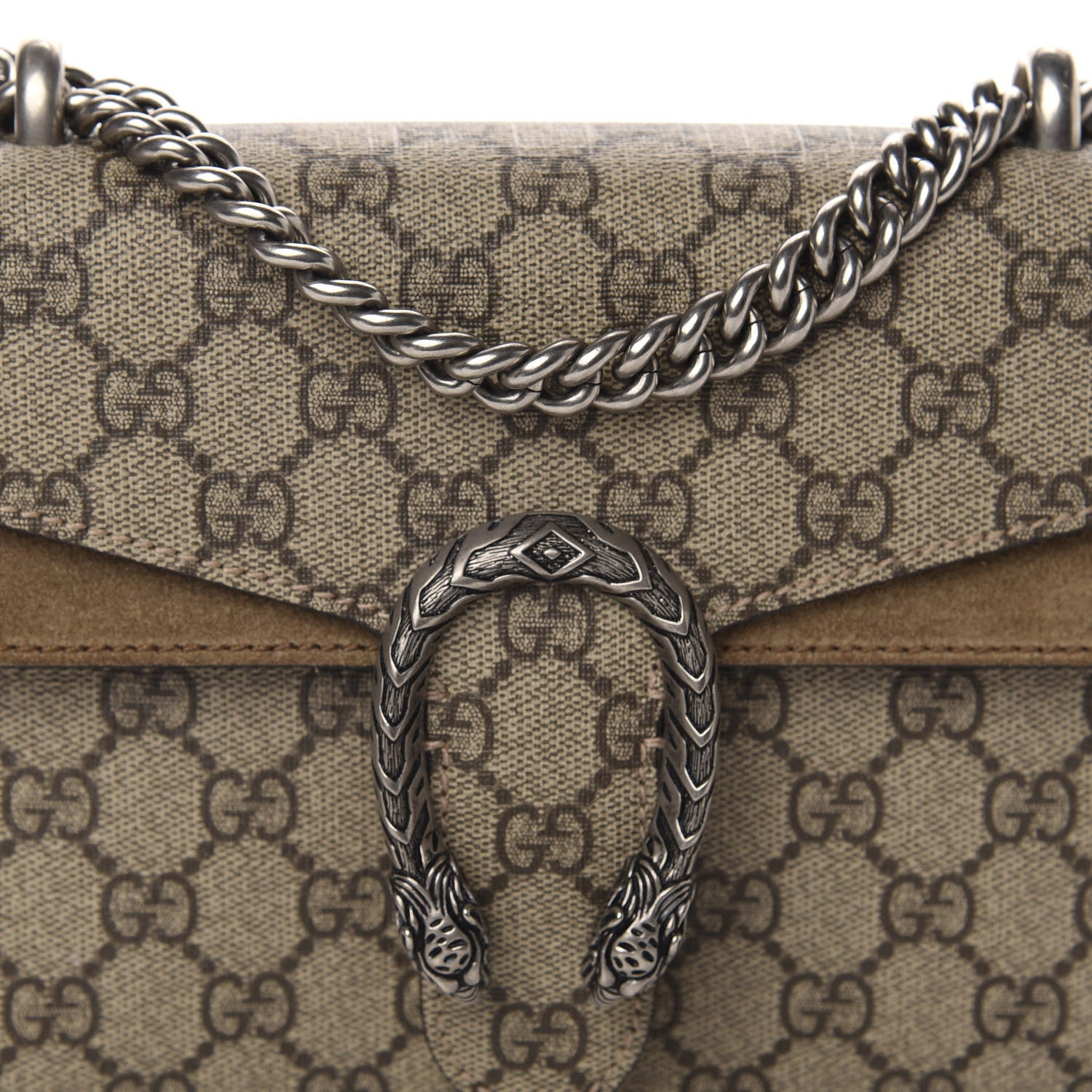Gucci GG Supreme Monogram Mini Dionysus Shoulder Bag Taupe 14 of 14