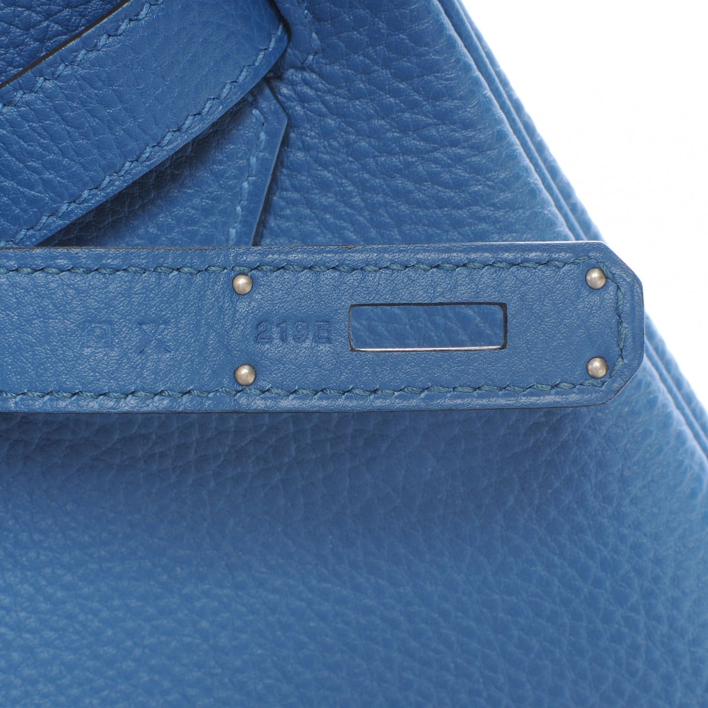 Togo Birkin 35 Bleu de Galice