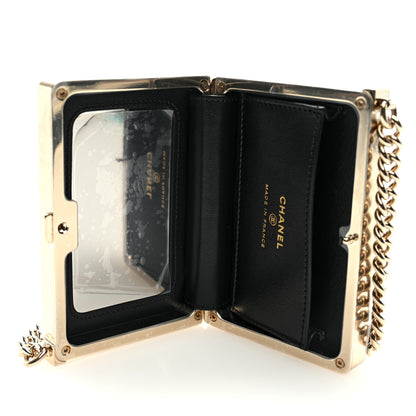 Chanel Patent Calfskin Boy Minaudiere Black 5 of 10