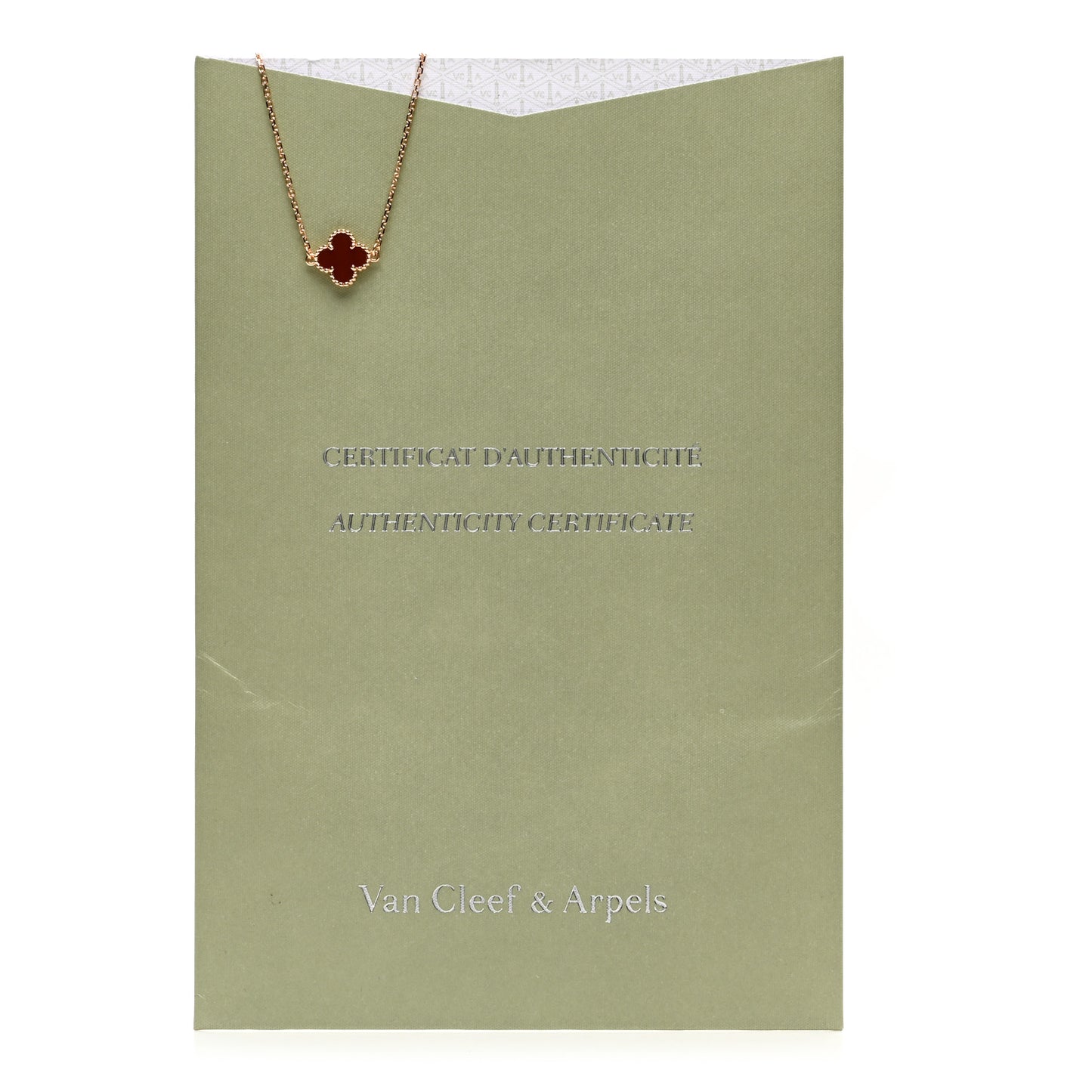 18K Rose Gold Carnelian Sweet Alhambra Bracelet