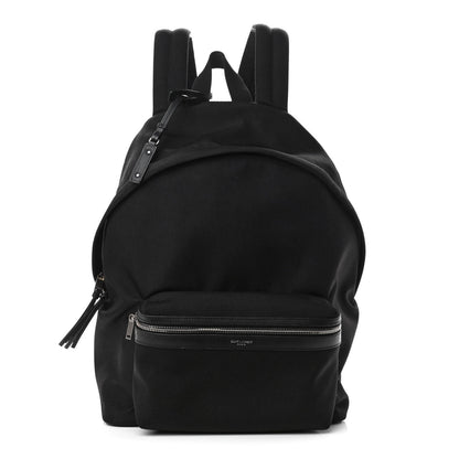 Saint Laurent Canvas City Backpack Black 1 of 11