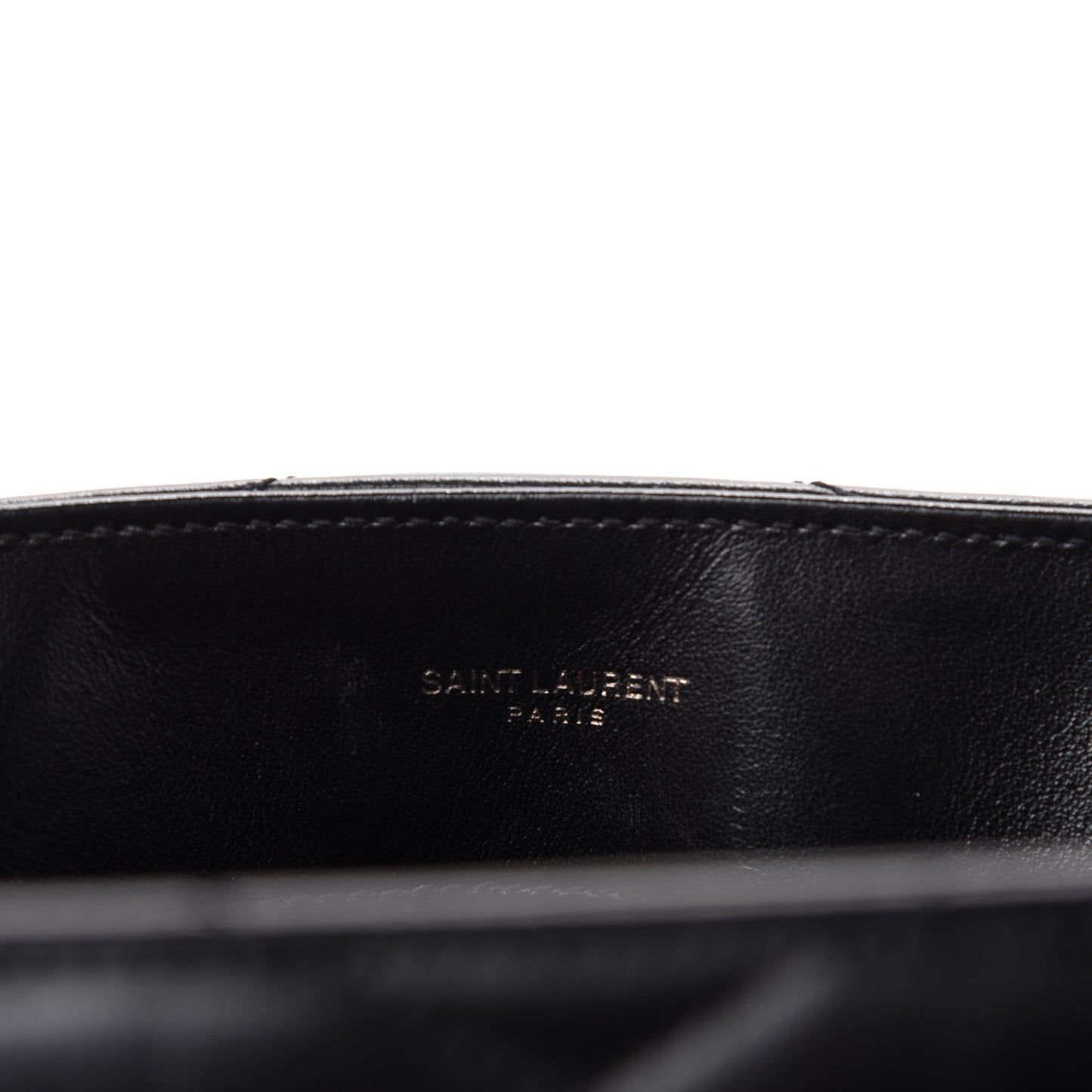 Calfskin Y Quilted Monogram Medium Loulou Chain Satchel Black