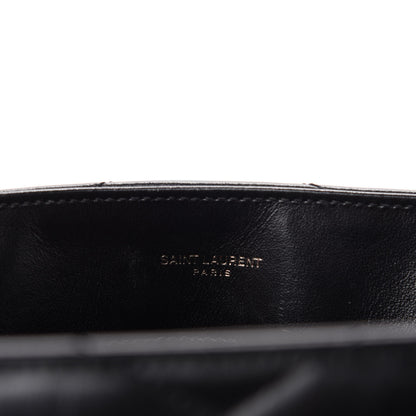 Saint Laurent Calfskin Y Quilted Monogram Medium Loulou Chain Satchel Black 10 of 12