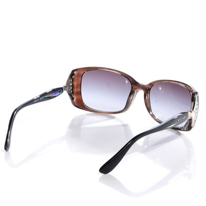 Bulgari BVLGARI Tortoise and Crystal Ventaglio Square Frame Sunglasses 8099-B 2 of 6