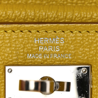 Hermes Chevre Mysore Kelly Tri-Fold Wallet Cumin 6 of 13