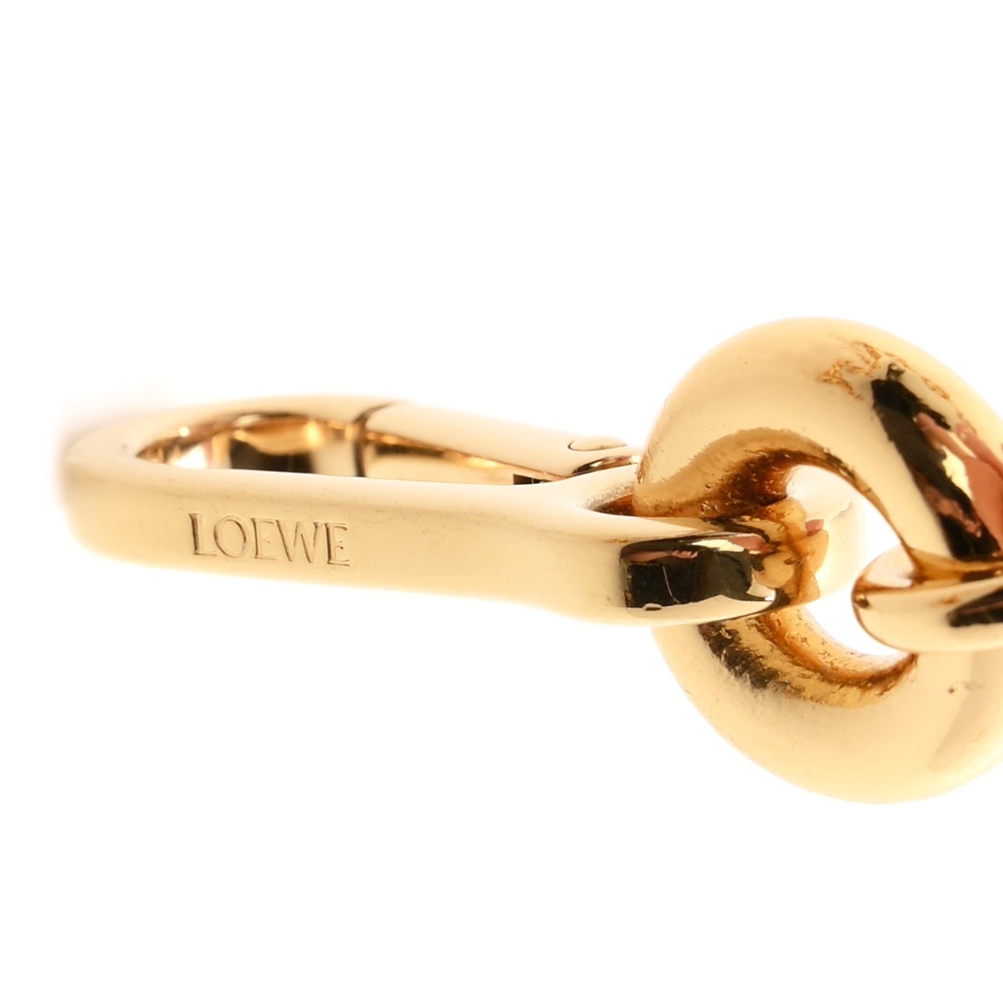 Brass Donut Chain Shoulder Strap Gold