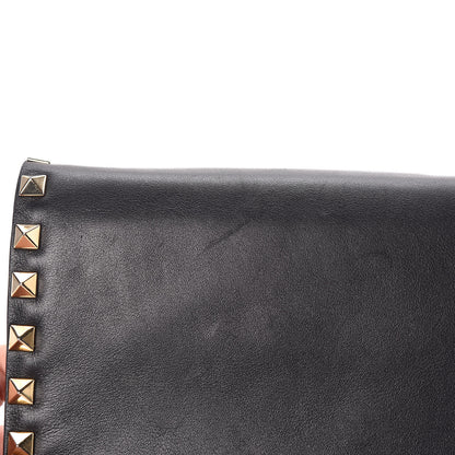 Valentino Garavani Calfskin Rockstud Wallet on Chain Black 7 of 15