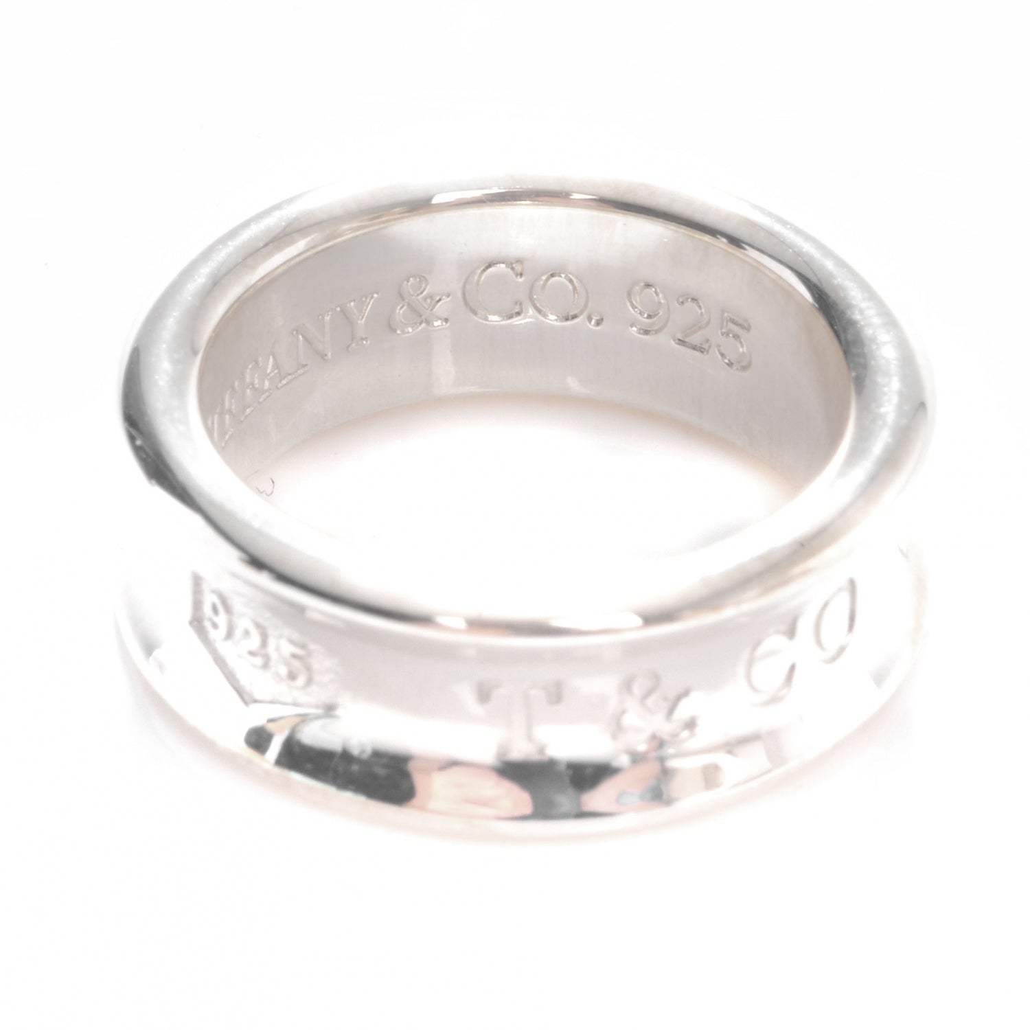 Tiffany Sterling Silver 1837 Square Ring 4.5 3 of 5