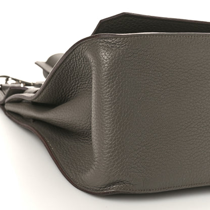 Hermes Taurillon Clemence Jypsiere 34 Etain 7 of 8