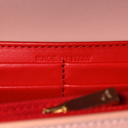 Christian Louboutin Calfskin Spikes Paloma Clutch Rosy 7 of 10