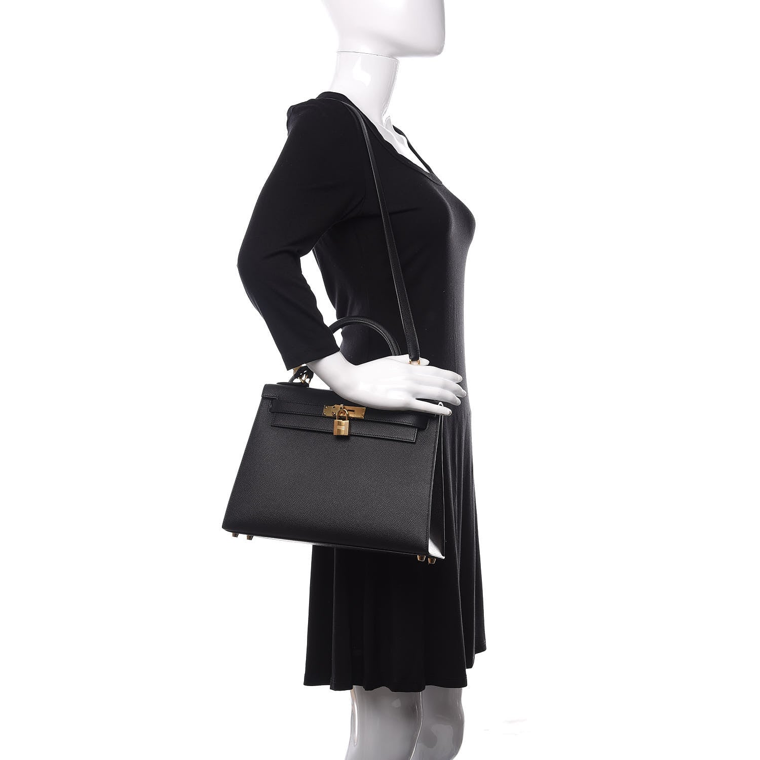 Hermes Epsom Kelly Sellier 28 Black 2 of 12