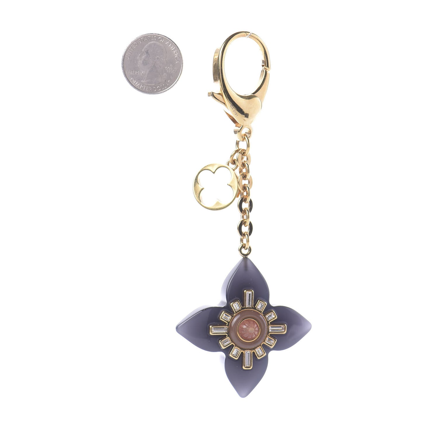 Fleur d'Etoile Bag Charm Black