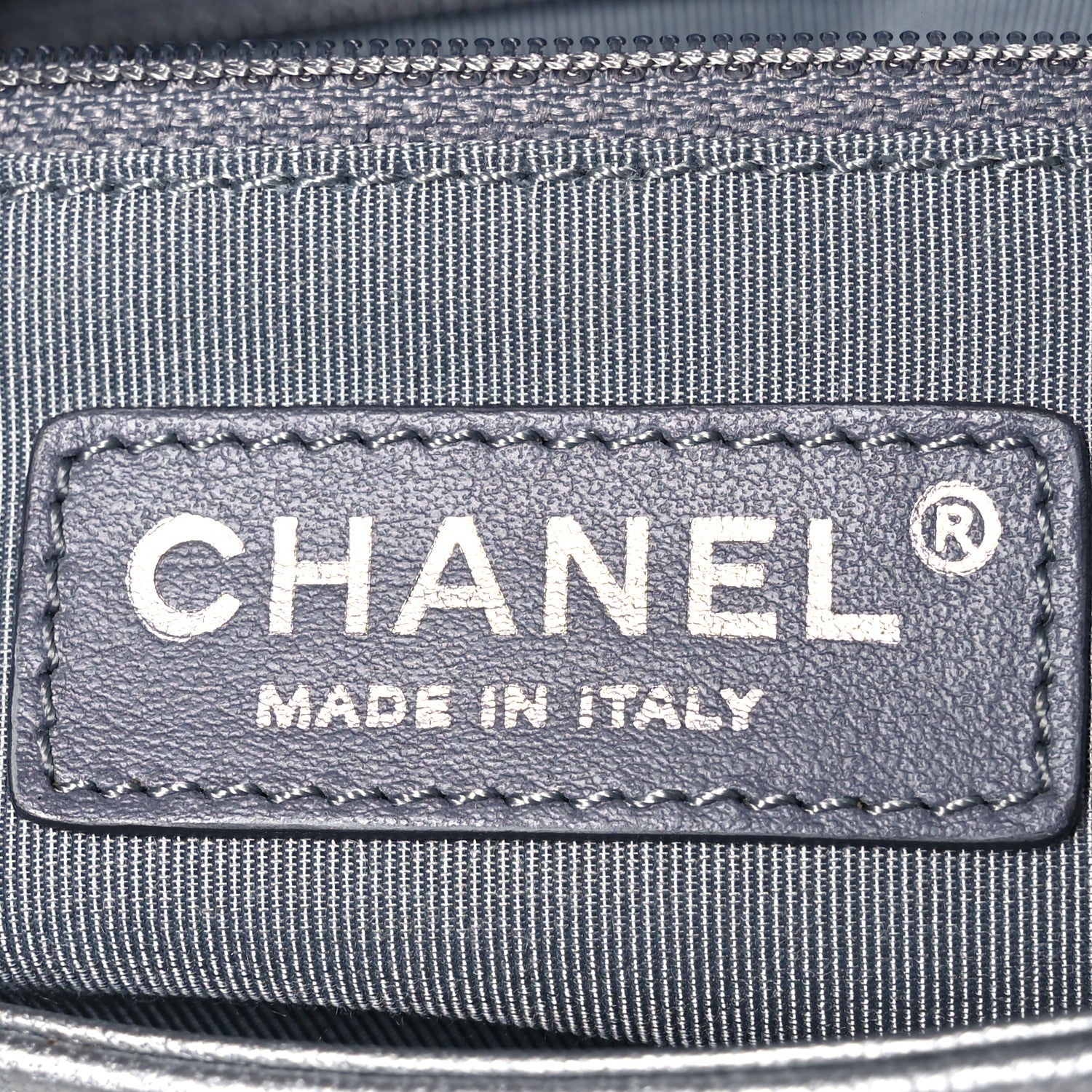 Chanel Metallic Sheepskin Chevron Quilted Medium Vintage Mademoiselle Flap Silver 8 of 17