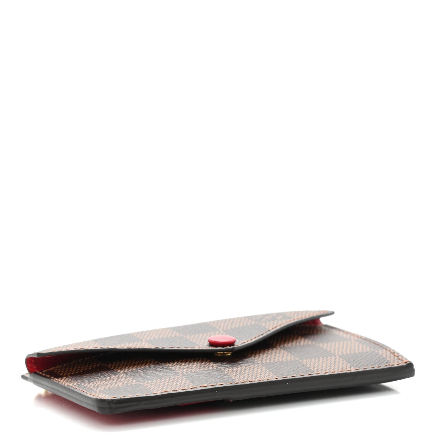 Louis Vuitton Damier Ebene Recto Verso Card Holder Red 4 of 10