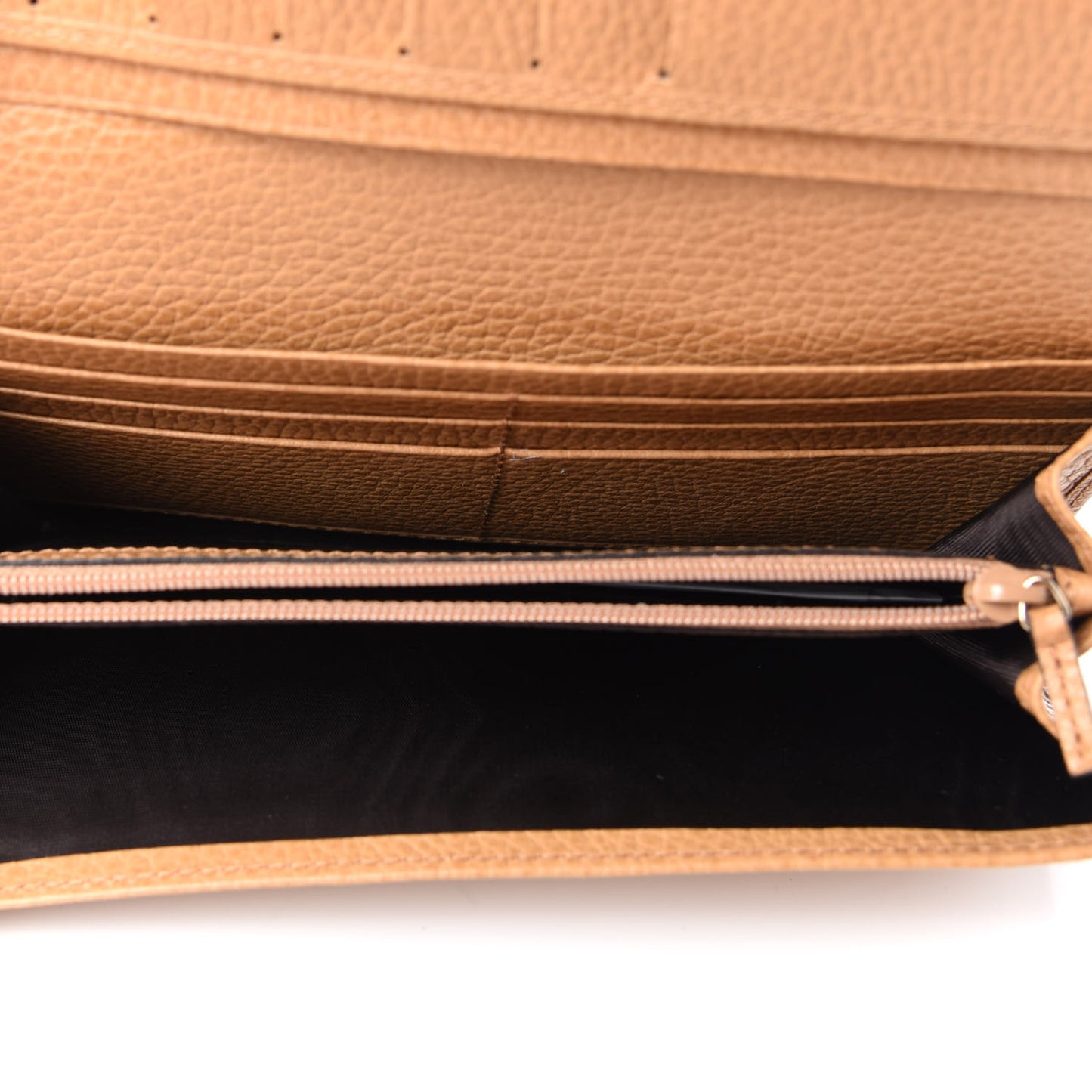 Dollar Calfskin Continental Flap Wallet Whisky