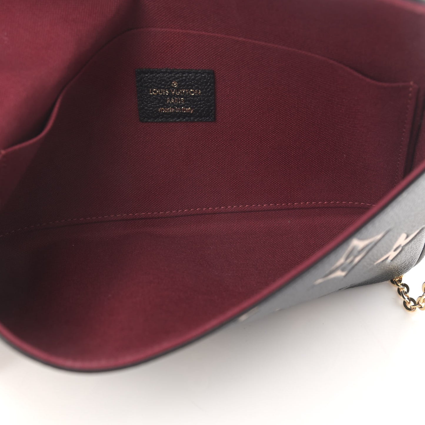 Empreinte Monogram Giant Felicie Pochette Black Beige