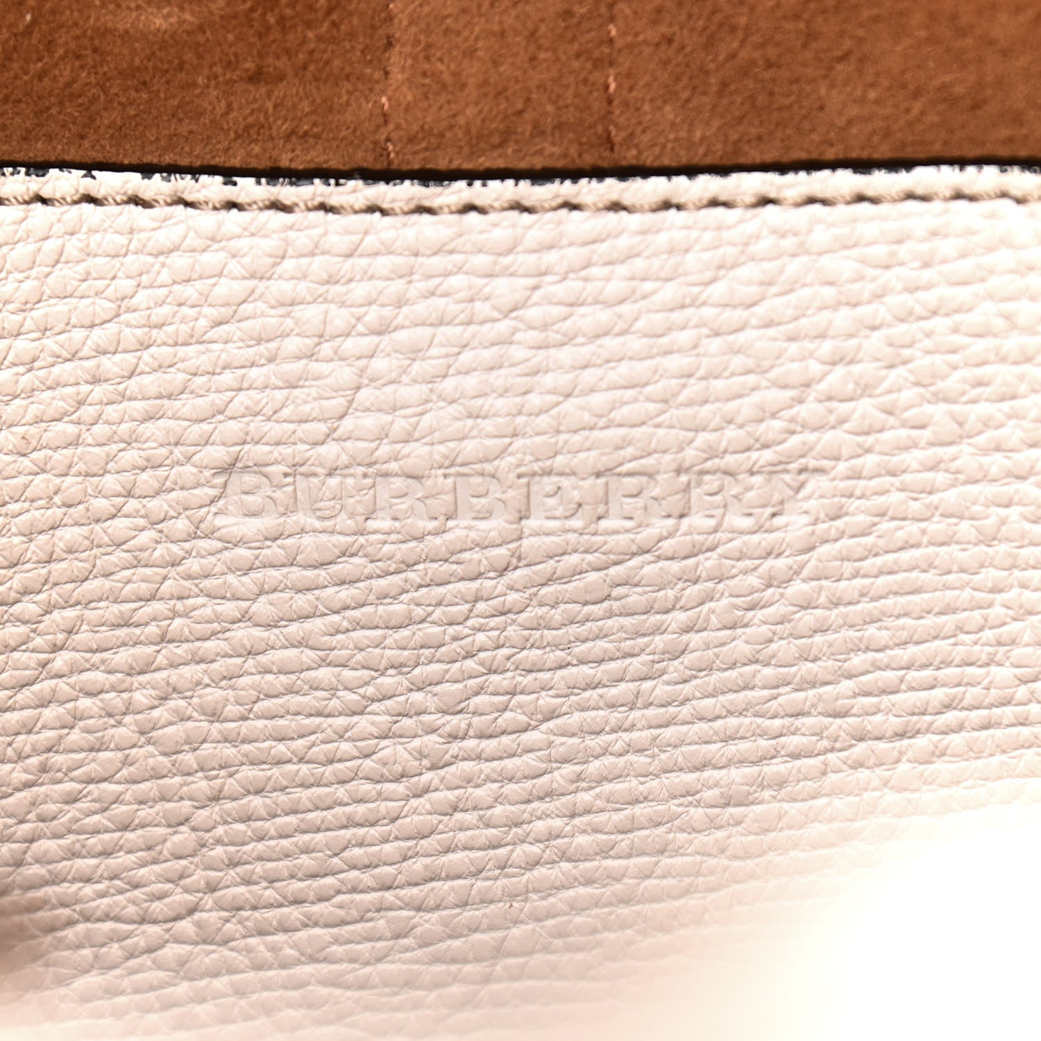 Burberry Grainy Calfskin Medium Sycamore Hobo White 6 of 21